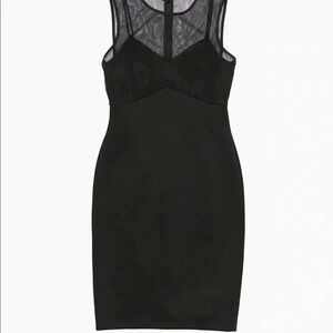 NWOT Midi Cache Medium Bandage Black Dress